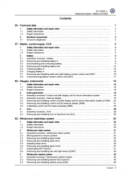 VW ID.3 type E11 from 2019 electrical system repair workshop manual pdf ebook