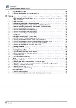 VW ID.3 type E11 from 2019 electrical system repair workshop manual pdf ebook