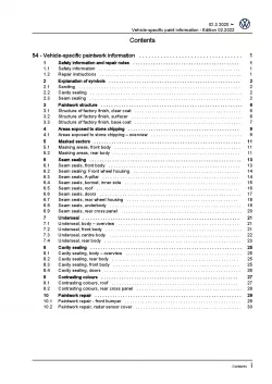 VW ID.3 type E11 from 2019 paint information repair workshop manual pdf ebook