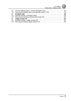 VW ID.3 E11 from 2019 electric drive 150-204 hp repair workshop manual ebook