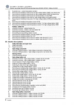 VW ID.3 E11 from 2019 electric rear-wheel drive 109-204 hp repair manual pdf