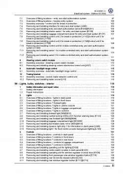 VW ID.4 type E21 from 2020 electrical system repair workshop manual pdf ebook