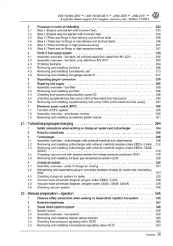 VW Jetta 1K (04-10) 4-cyl. diesel engines 136-170 hp repair workshop manual pdf