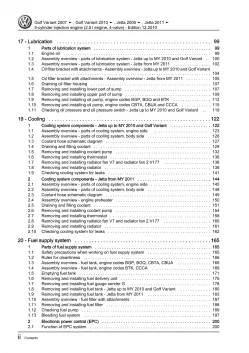 VW Jetta 1K (04-10) 5-cyl. diesel engines 150-170 hp repair workshop manual pdf
