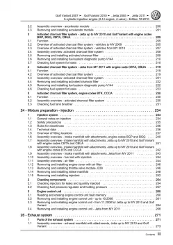 VW Jetta 1K (04-10) 5-cyl. diesel engines 150-170 hp repair workshop manual pdf