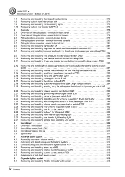 VW Jetta type AV 2010-2014 electrical system repair workshop manual pdf ebook