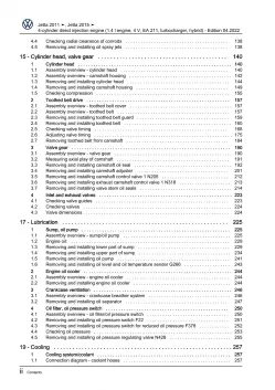 VW Jetta AV 2010-2018 4-cyl. petrol engines 86-105 hp repair workshop manual pdf