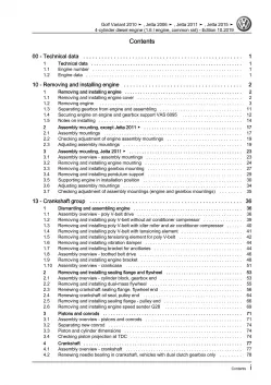 VW Jetta AV 2010-2018 4-cyl. diesel engines 90-105 hp repair workshop manual pdf