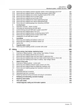 VW Jetta type AV 2014-2018 electrical system repair workshop manual pdf ebook