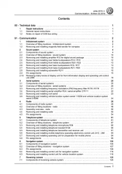 VW Jetta AV 2014-2018 communication radio navigation repair workshop manual pdf