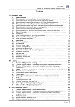 VW Jetta AV 2014-2018 heating air conditioning system repair workshop manual pdf