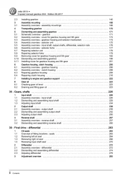VW Jetta type AV 2014-2018 5 speed manual gearbox 0A4 repair workshop manual pdf