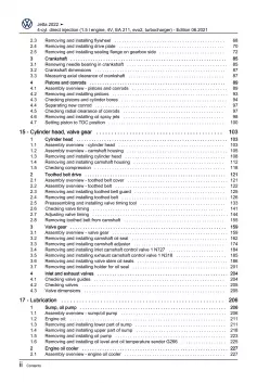 VW Jetta BU from 2021 4-cyl. 1.5l petrol engines 160 hp workshop manual pdf file