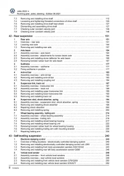 VW Jetta BU from 2021 running gear axles steering repair workshop manual pdf