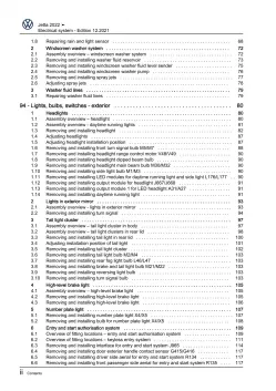 VW Jetta type BU from 2021 electrical system repair workshop manual pdf ebook