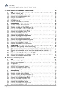 VW Jetta BU from 2021 general body repairs exterior repair workshop manual pdf