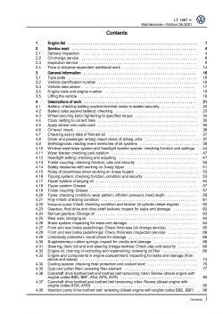 VW LT type 2D 1996-2006 maintenance repair workshop manual pdf ebook file