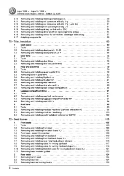 VW Lupo 6X 1998-2006 general body repairs interior repair workshop manual pdf