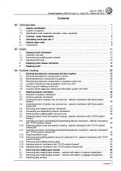 VW Lupo 6X 98-06 5 speed manual gearbox 085 DS repair workshop manual pdf ebook