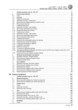 VW Lupo GTI 1998-2006 general body repairs exterior repair workshop manual pdf