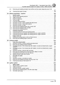 VW New Beetle Cabrio 1Y 2003-2010 5-cyl. petrol engines 150 hp repair manual pdf