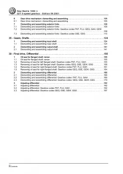 VW New Beetle 9C 1997-2010 5 speed manual gearbox 02T repair workshop manual pdf