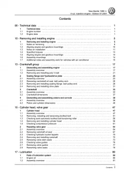 VW New Beetle 9C 1997-2010 4-cyl. 2.0l petrol engines 115 hp repair manual pdf