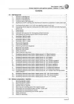 VW New Beetle 9C (97-10) 4-cyl. simos injection ignition system repair 1.6l pdf