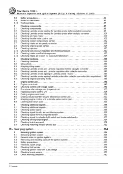 VW New Beetle 9C (97-10) 5-cyl. motronic injection ignition system repair manual