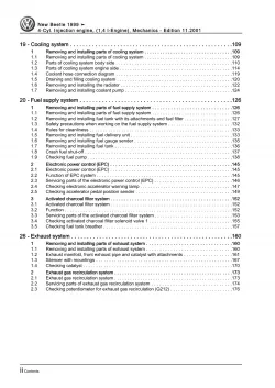 VW New Beetle 9C 1997-2010 4-cyl. injection engine mechanics 75 hp repair manual