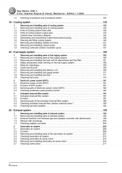 VW New Beetle 9C (97-10) 5-cyl. injection engine mechanics 170 hp repair manual