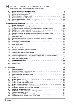 VW Nivus CS from 2020 3-cyl. petrol engines 116 hp repair workshop manual pdf