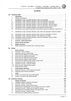 VW Passat 7 3C (10-14) 6-speed manual gearbox 02S repair workshop download eBook