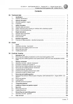 VW Passat 7 3C 10-14 6-speed dual clutch gearbox 02E repair workshop guide eBook