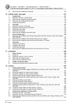 VW Passat 7 3C 10-14 4-cyl. 1.4l petrol engines 140-180 hp repair workshop eBook