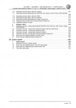 VW Passat 7 3C 10-14 4-cyl. 1.4l petrol engines 140-180 hp repair workshop eBook