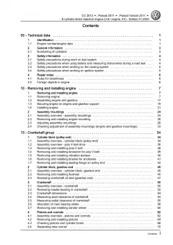 VW Passat 7 3C 10-14 6-cyl. 3.6l petrol engines 280-300 hp repair workshop eBook