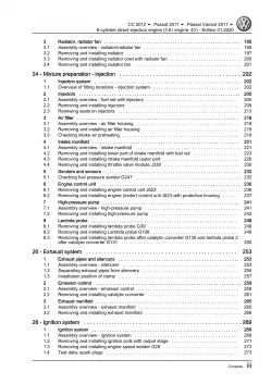 VW Passat 7 3C 10-14 6-cyl. 3.6l petrol engines 280-300 hp repair workshop eBook