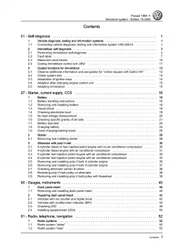 VW Passat 4 3A 1993-1997 electrical system repair workshop manual guide eBook