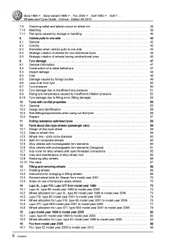 VW Passat 3B (1996-2005) wheels tyres archive repair workshop manual pdf eBook