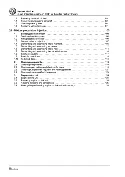 VW Passat 3B (96-05) 4-cyl. injection engine 102 HP repair workshop manual eBook