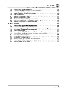 VW Passat 3B (96-05) 4-cyl. diesel engine mechanics 2.5l 150hp repair manual pdf
