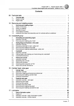 VW Passat 3B (96-05) 4-cyl. diesel engine 1.9l repair workshop manual eBook pdf 