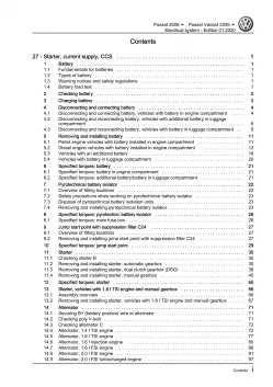 VW Passat 6 type 3C 2004-2010 electrical system repair workshop manual pdf eBook