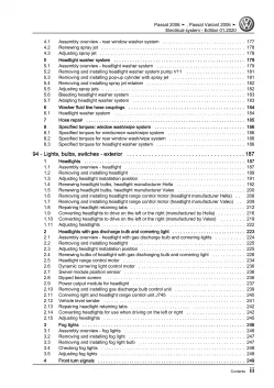 VW Passat 6 type 3C 2004-2010 electrical system repair workshop manual pdf eBook