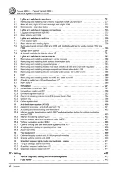 VW Passat 6 type 3C 2004-2010 electrical system repair workshop manual pdf eBook