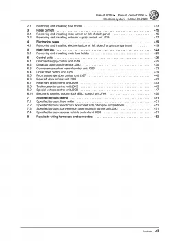 VW Passat 6 type 3C 2004-2010 electrical system repair workshop manual pdf eBook