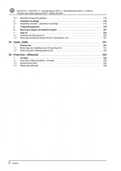 VW Passat 8 3G (14-19) 7 speed dual clutch gearbox 0CW repair workshop pdf eBook