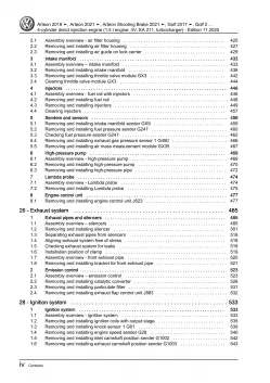 VW Passat 8 3G (14-19) 4-cyl 1.5l petrol engine 130-150 hp repair workshop eBook