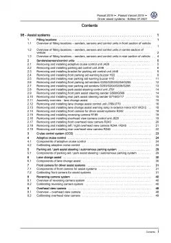VW Passat 8 3G (19-23) drivers assist system repairs workshop manual guide eBook